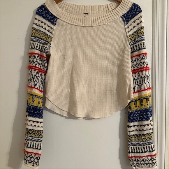 FREE PEOPLE | Fairground Striped Sleeve Top - Picture 8 of 11